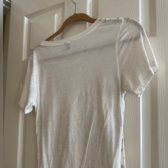 J.Crew Gold & Cream Tissue Graphic Tee - Picture 6 of 8